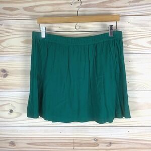 Cooperative Mini Skirt Women Large Green Pull On‎ Pockets UO